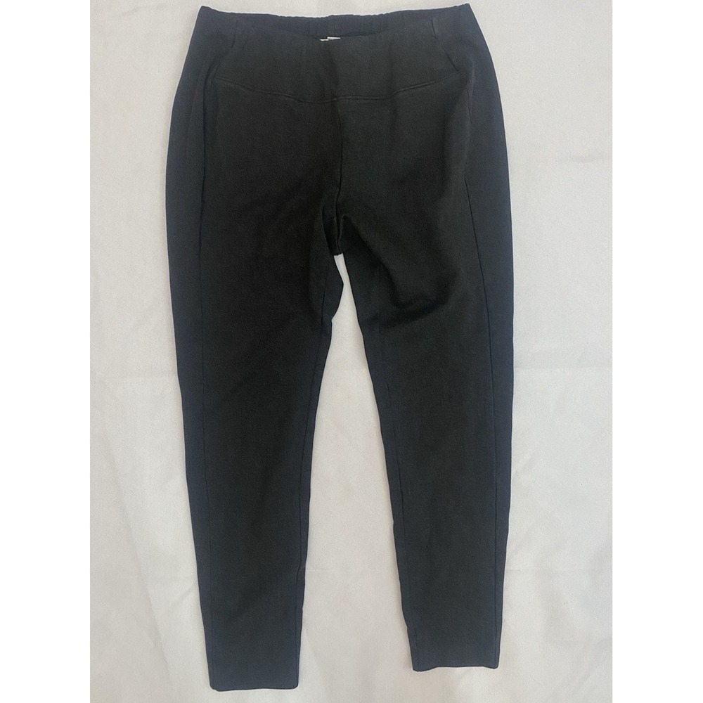J Jill Women‎ Leggings Pants Size Medium Ponte Knit Pull On Mid Rise Gray Slim